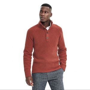 Knitted Italian Yarn Brick Red Sweater